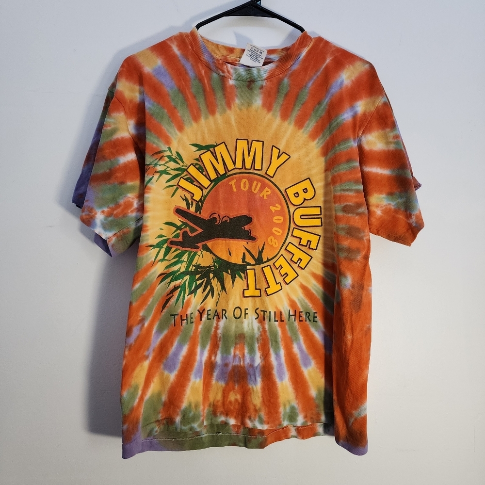 Tie-Dye Jimmy Buffett Tour T-Shirt 2008